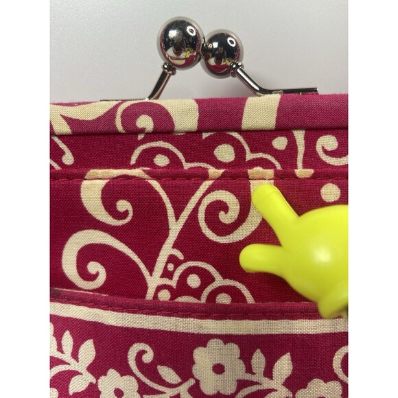 Vera Bradley Alice Kisslock Shoulder Bag-Twilly Birds Pink Pattern-Retired - Picture 5 of 16